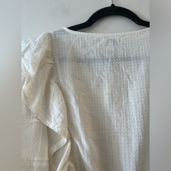 River Island Ruffled Eyelet Mini Dress (Size 10) - Picture 10 of 13